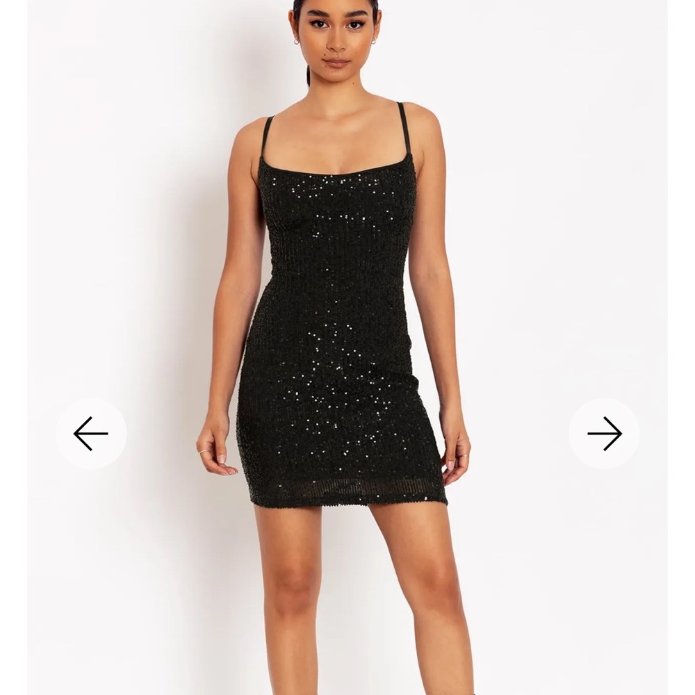 Sparkle Sparkle sequin lace back mini dress-Black Milk size XL *limited edition*